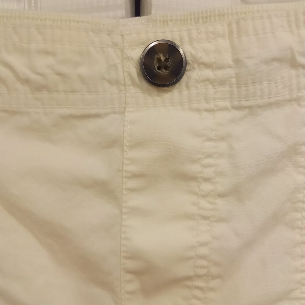 Happily Grey Retro Cargo Pants Cream Wide leg